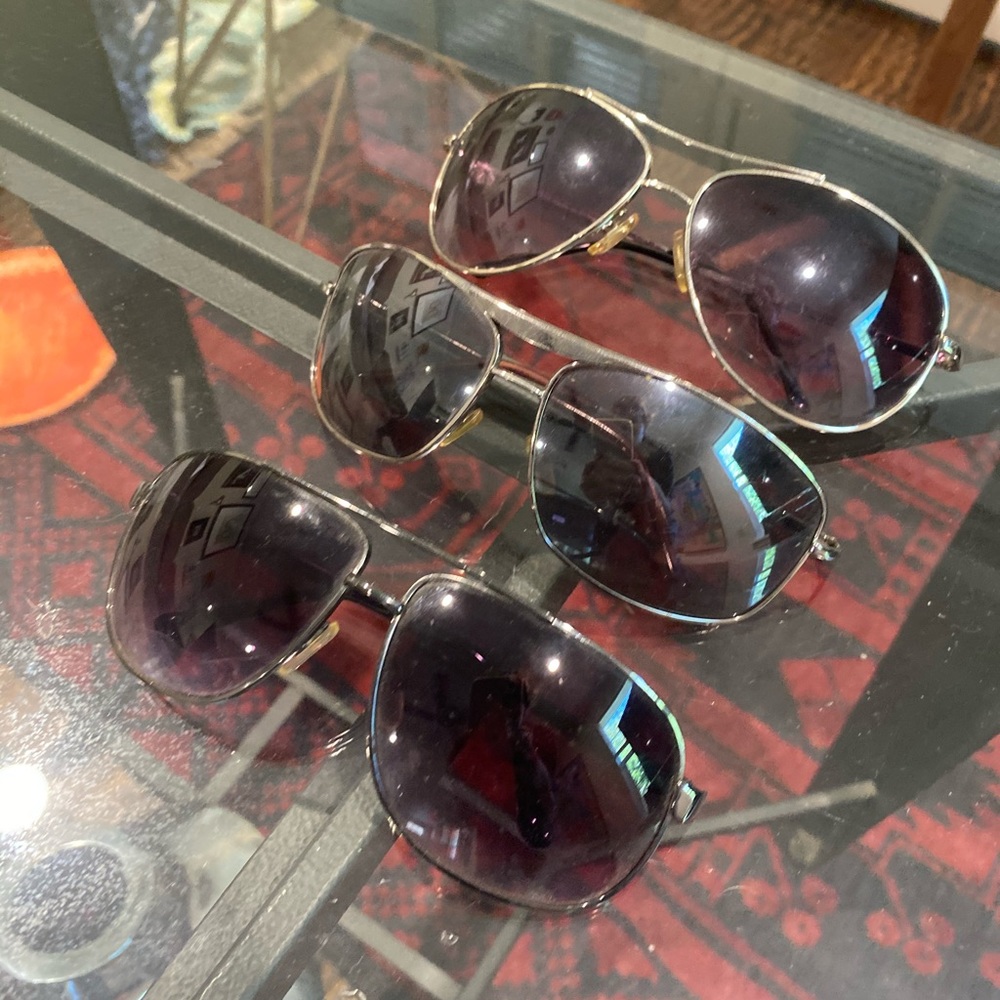 3 pairs aviator sunglasses - Picture 2 of 5
